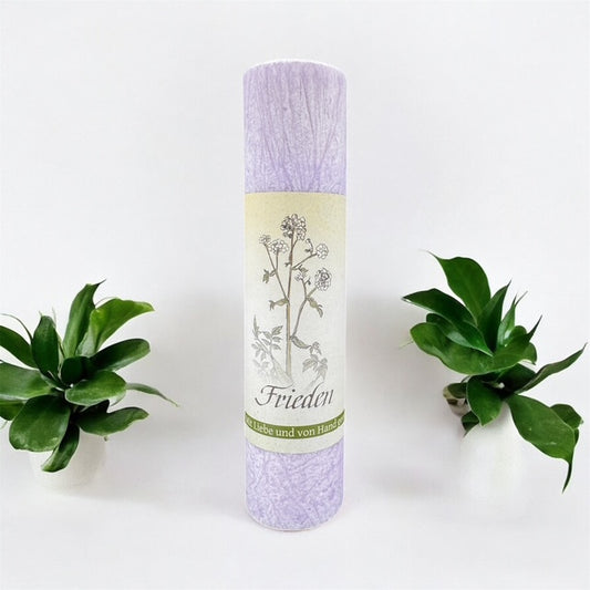 Allgäuer Heilkräuterkerze "Frieden" -Lebensthemen-