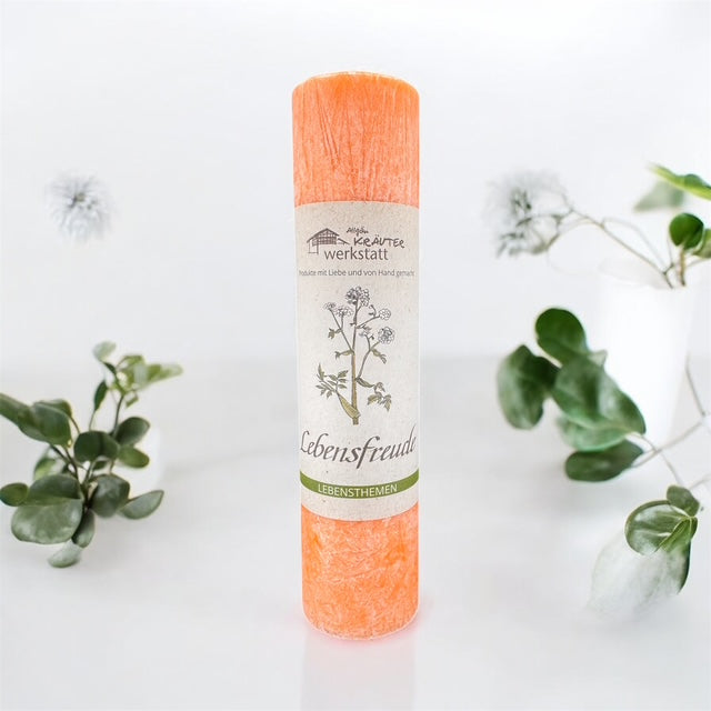 Allgäuer Heilkräuterkerze "Lebensfreude" -Lebensthemen-