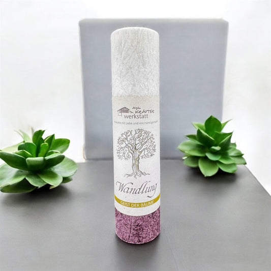 Allgäuer Heilkräuterkerze "Wandlung" -Geist der Bäume- Der Holunder