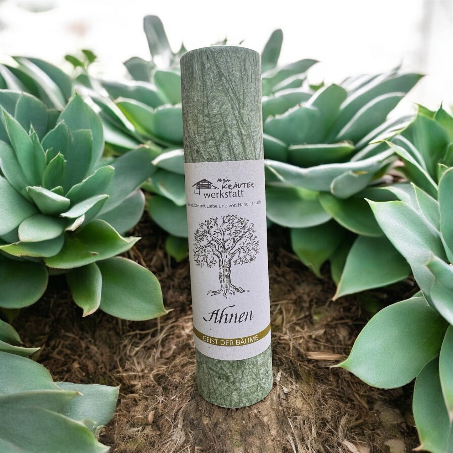 Allgäuer Heilkräuterkerze "Ahnen" -Geist der Bäume- Der Wacholder